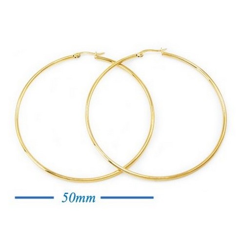 Lux Lux Stainless Steel Hoop Earrings in 18K Gold Dip