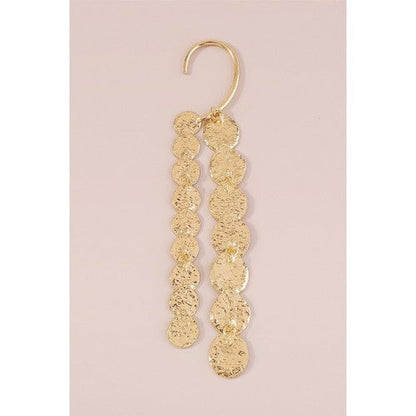 Coins Single Cuff Earring in Gold