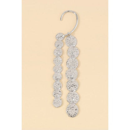 Coins Single Cuff Earring in Silver