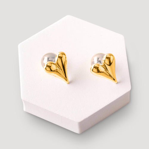 Rhinestone Star Stud Earring in Gold