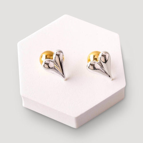 Rhinestone Star Stud Earring in Silver