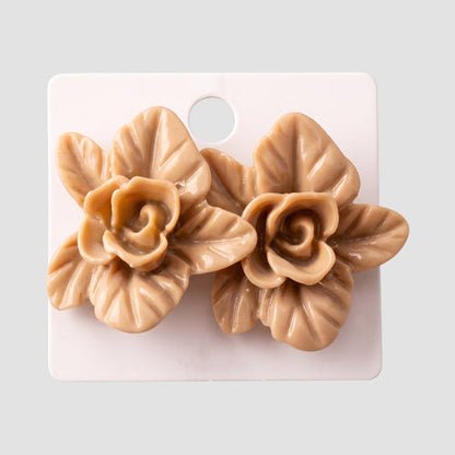 Rose Blossom Earring in Brown