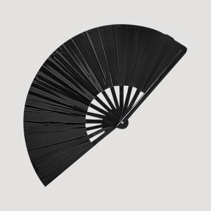 Oversize Line Dancing Clack Fan in Black