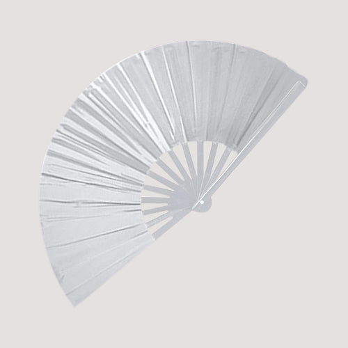 Oversize Line Dancing Clack Fan in White