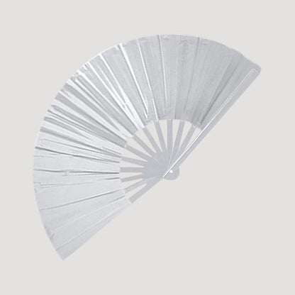 Oversize Line Dancing Clack Fan in White