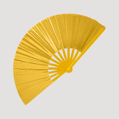 Oversize Line Dancing Clack Fan in Yellow