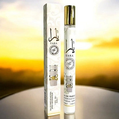 08GD-E05- WHTE Yara Moi by Lattafa Travel Size Eau De Parfum Spray 1.18oz in White