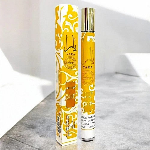 08GD-E05- ORNG Yara Tous by Lattafa Travel Size Eau De Parfum Spray 1.18oz in Orange