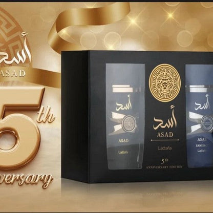 Lattafa 5th Anniversary Asad & Asad Zanzibar Gift Box Set
