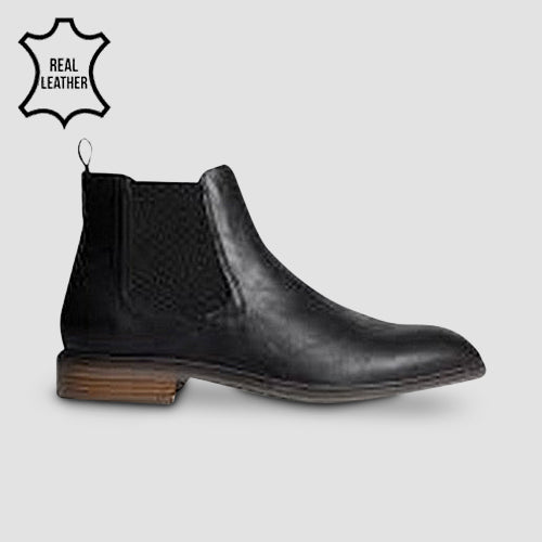 Marks & Spencer Genuine Leather Chelsea Boots in Black