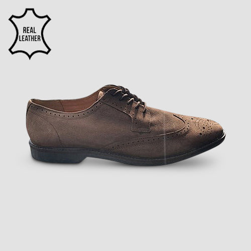 Marks & Spencer Genuine Leather Brogue Dress Shoes in Brown