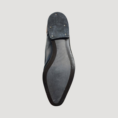 Marks & Spencer Genuine Leather Lace-Up Toe Top Shoes in Black