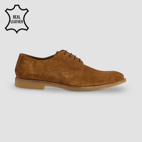 Marks & Spencer Genuine Suede Clarks Style Shoes in Tan