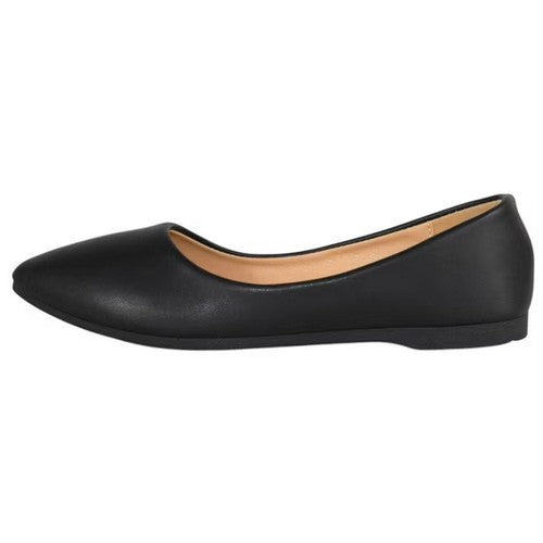 Classic Point Flats in Black