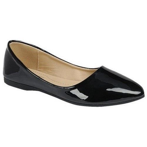 Classic Point Flats in Black Patent