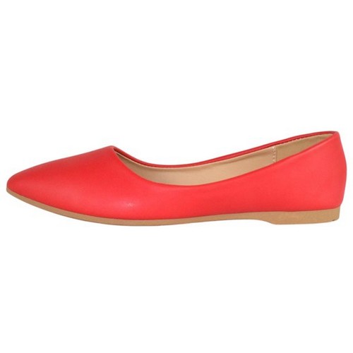 Classic Point Flats in Red