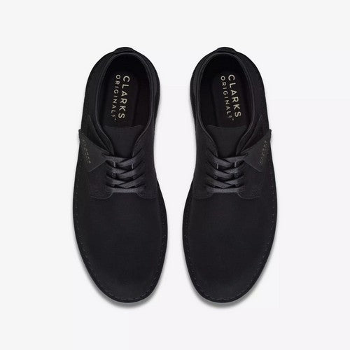 Clarks Original Coal London in Black Suede