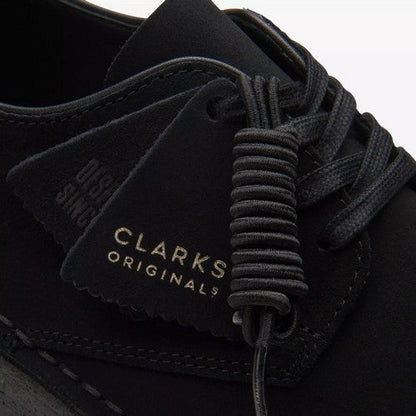 Clarks Original Coal London in Black Suede