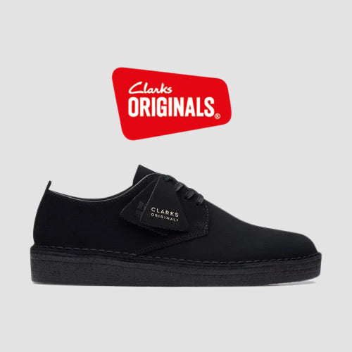 Clarks Original Coal London in Black Suede