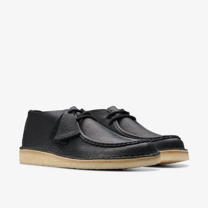 Clarks Original Desert Nomad in Black Leather