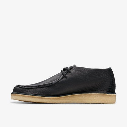 Clarks Original Desert Nomad in Black Leather