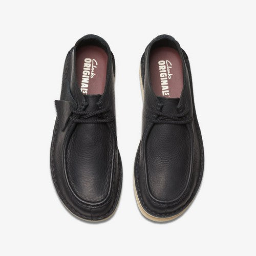 Clarks Original Desert Nomad in Black Leather