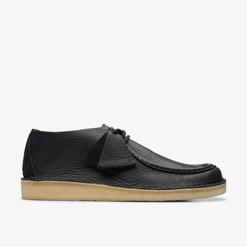 Clarks Original Desert Nomad in Black Leather