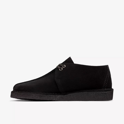 Clarks Original Desert Trek in Black Suede