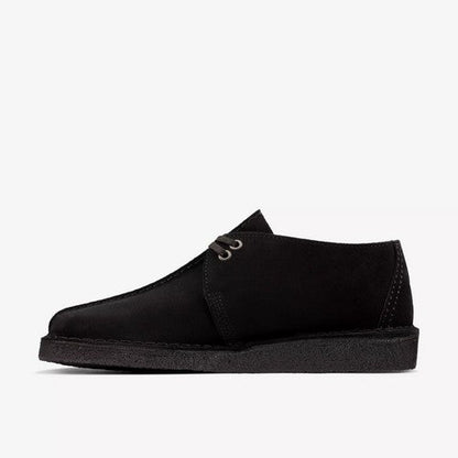 Clarks Original Desert Trek in Black Suede