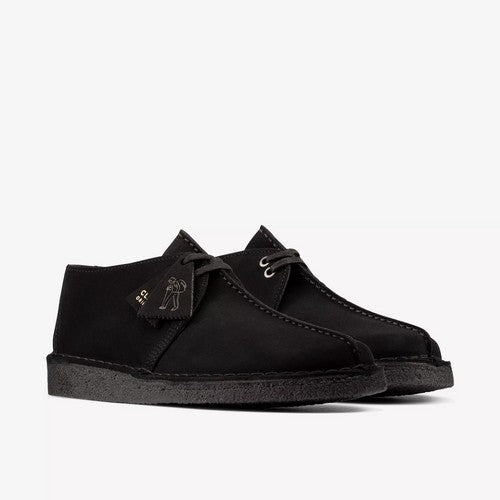 Clarks Original Desert Trek in Black Suede