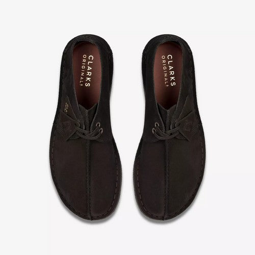 Clarks Original Desert Trek in Black Suede