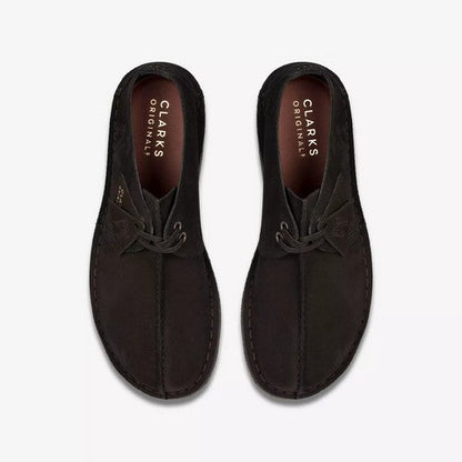 Clarks Original Desert Trek in Black Suede