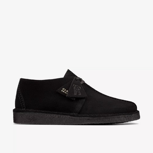 Clarks Original Desert Trek in Black Suede