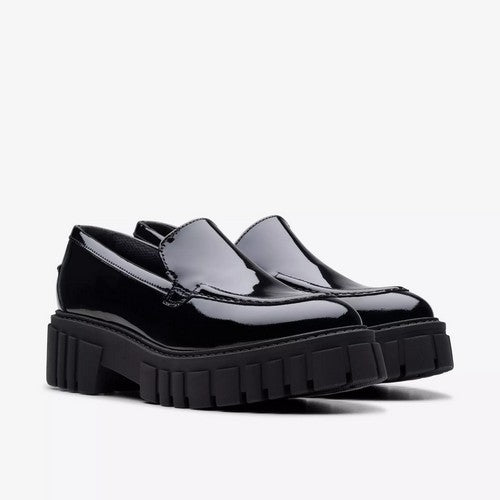Clarks Original Page Loafer in Black Patent Leather