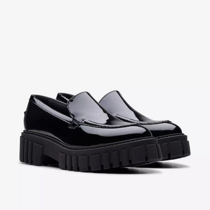 Clarks Original Page Loafer in Black Patent Leather