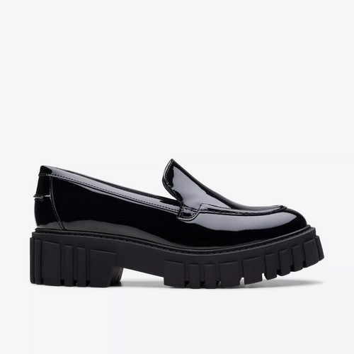 Clarks Original Page Loafer in Black Patent Leather