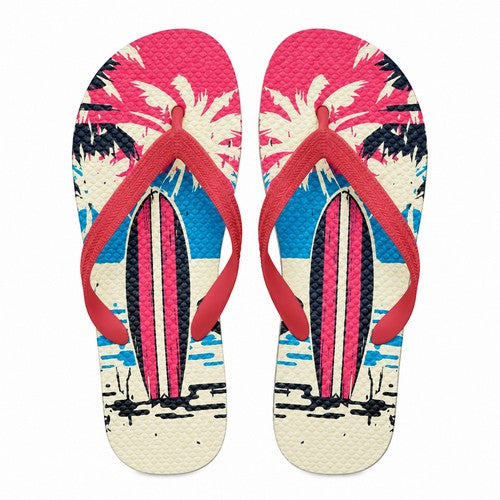 Surf Board Flip-Flop in Red