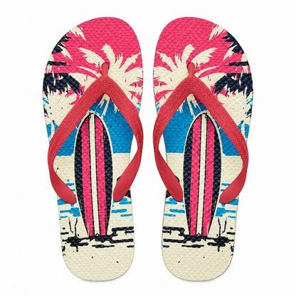 Surf Board Flip-Flop in Red