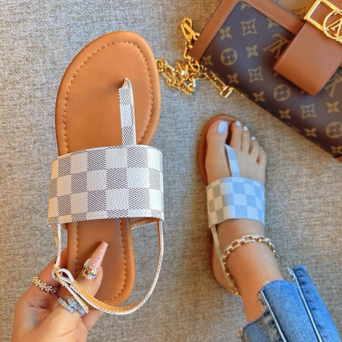 Monogram Sandals