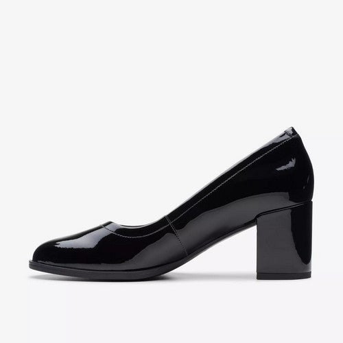 Clarks Original Freva 55 Court in Black Patent Leather