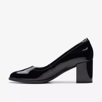 Clarks Original Freva 55 Court in Black Patent Leather