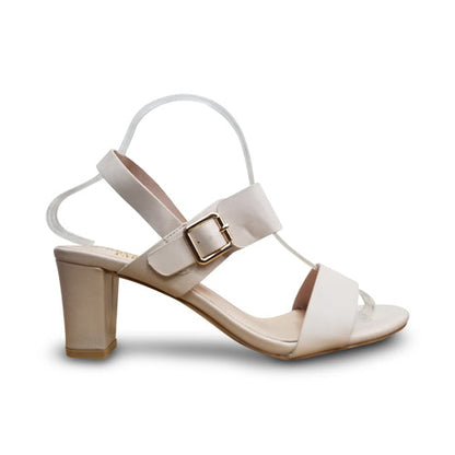 Square Buckle Heeled Sandal