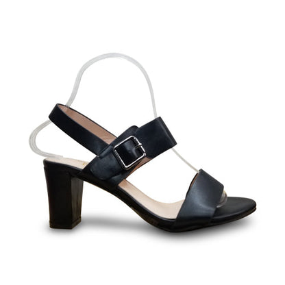 Square Buckle Heeled Sandal