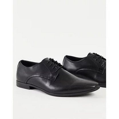 TopMan Briar Derby Lace-Up Dress Shoe Black