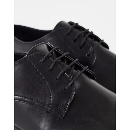 TopMan Briar Derby Lace-Up Dress Shoe Black