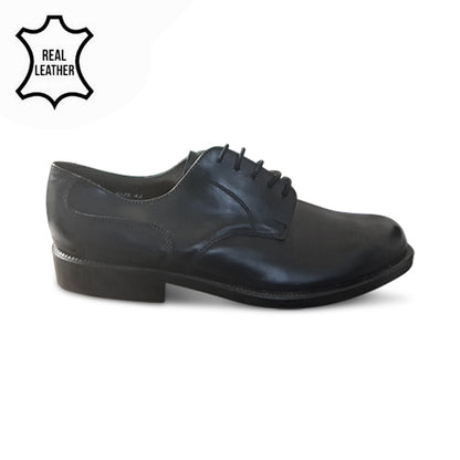 George Genuine Leather Lace-Up Dress Shoe Black