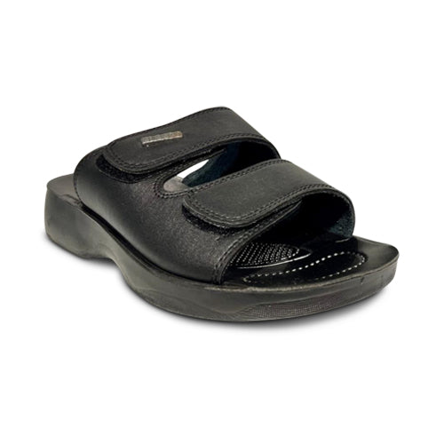 Eurosoft Comfort Double Velcro Slipper Black