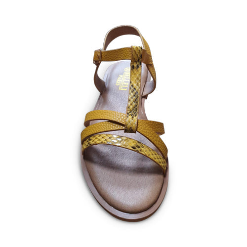 Snakeskin Strappy Sandal