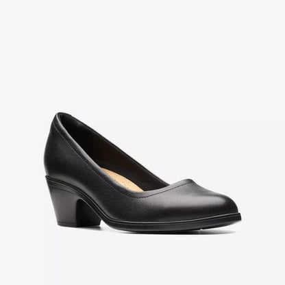 Clarks Original Emily2 Ruby in Black Leather