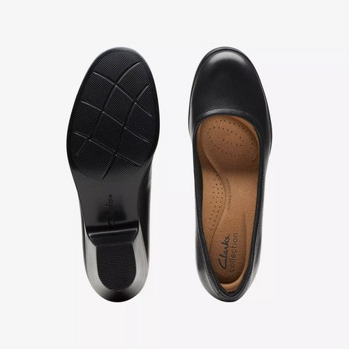 Clarks Original Emily2 Ruby in Black Leather